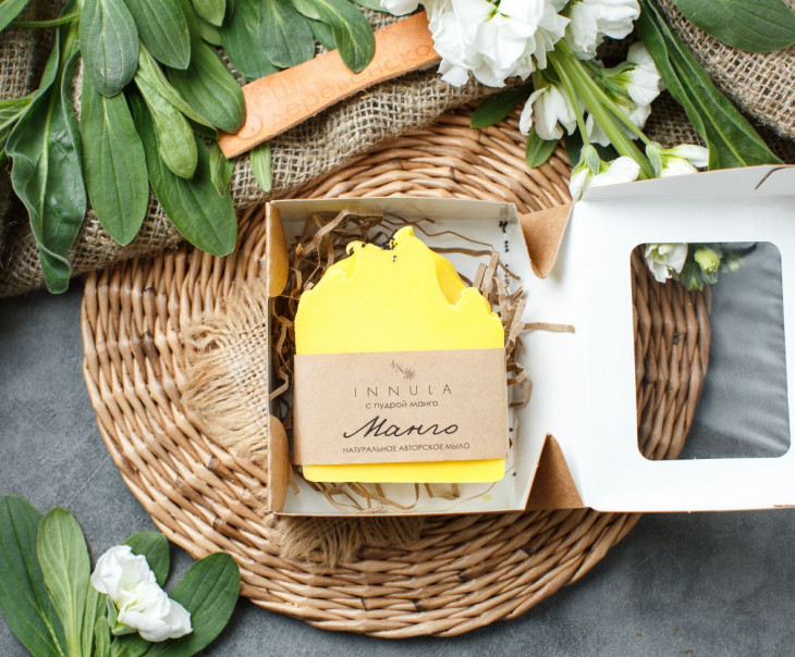 6491 Мыло ручной работы "Манго" Вкусляндия  - Вид №2