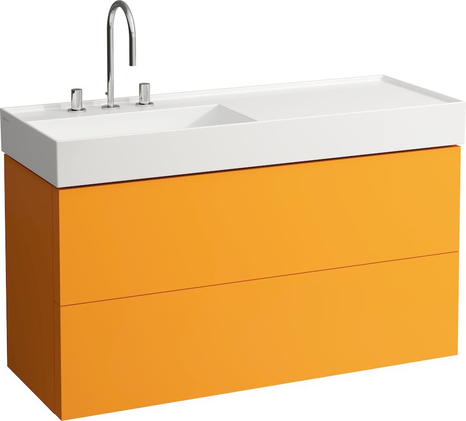 H8133320208151 Раковина, полочка справа, со специальным скрытым сливом LAUFEN PRO - Вид №5