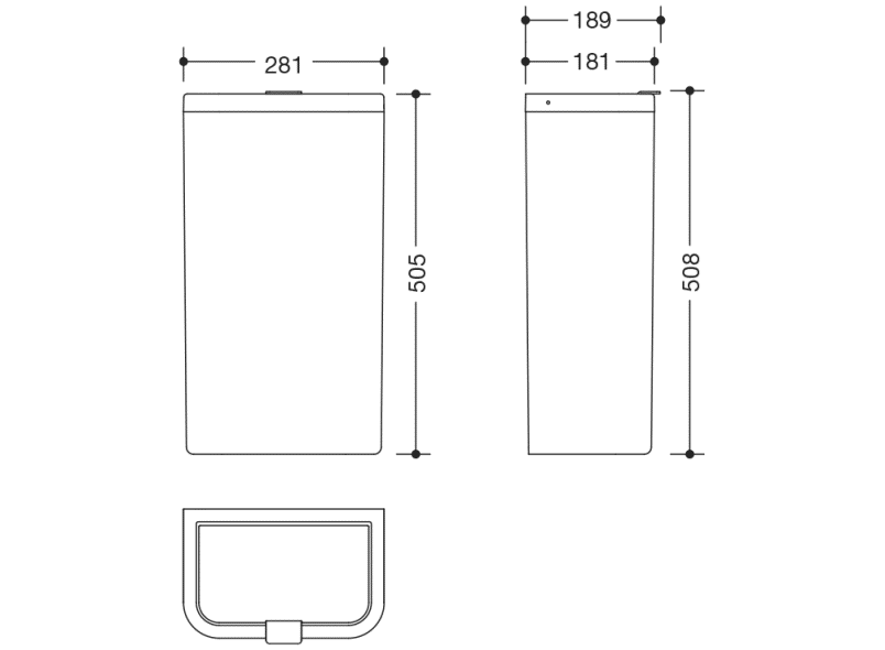 477.05B20298 корзина для бумаг HEWI Neuheiten SAN  - Вид №5