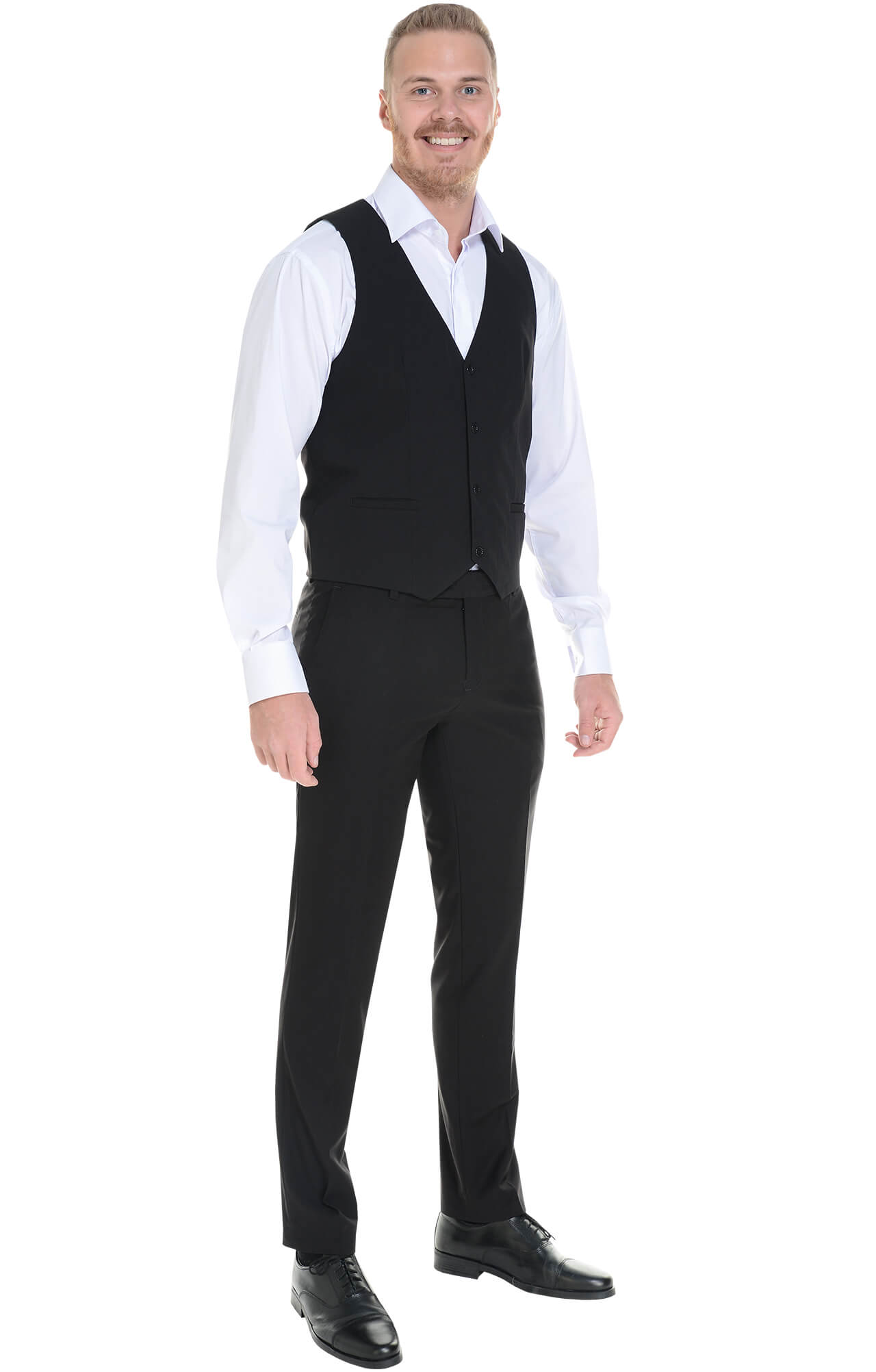 62869 Жилет  мужской BLACK El-Risto  Одежда для официантов  размер 54  - Вид №4