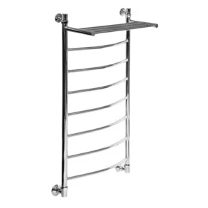 Полотенцесушитель водяной Aquanet Моника ЛД ВП 1200x500, с верхней полкой