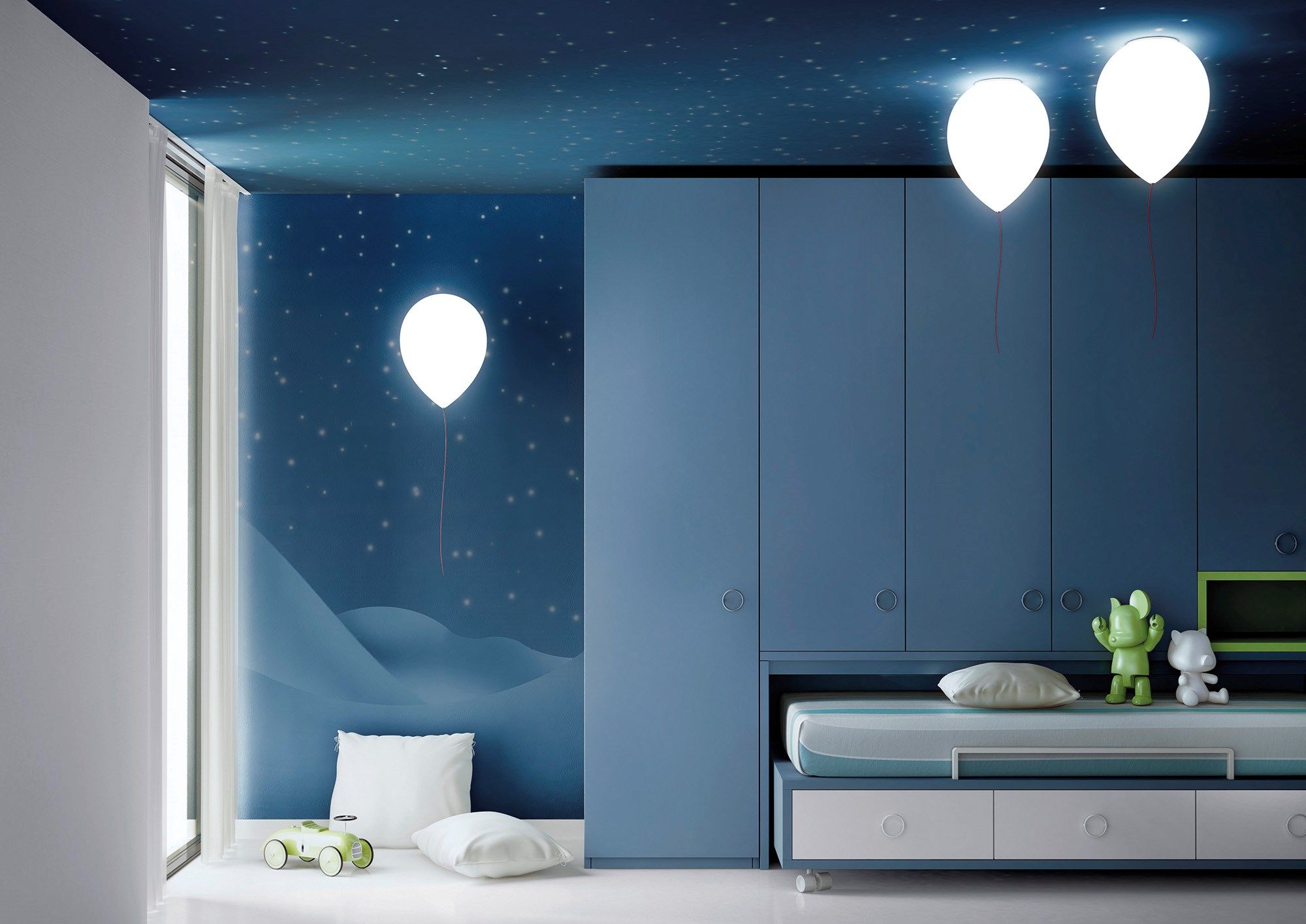 Светодиодный потолочный светильник из полиэтилена Estiluz Воздушный шар ARCH-00085184 - Вид №1