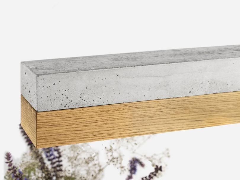 GANTlights Led подвесной светильник из бетона и дерева C sun-id-1431997 - Вид №3