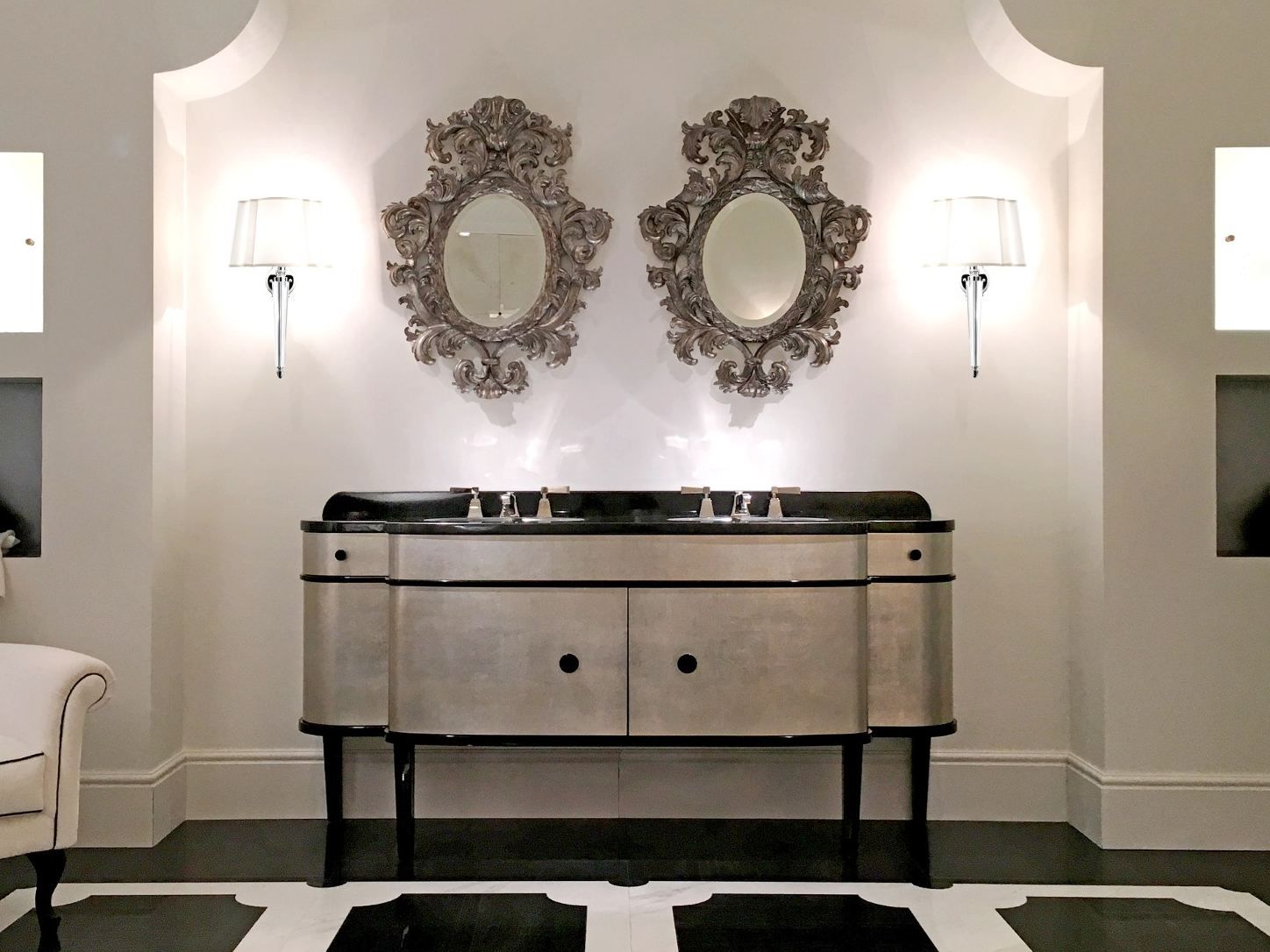 Двойной умывальник с дверцами Devon&Devon музыка ARCH-00038909 - Вид №3