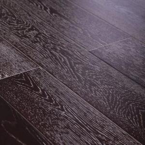 Паркетная доска Parquet Life Нуар Дуб Натур с брашью (Текстурированная) 400-1200х125 мм.