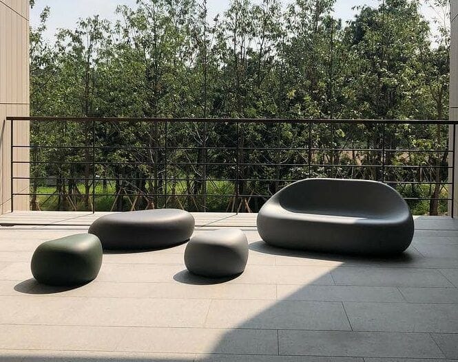 Овальный пуф с пенопластовым покрытием SIXINCH Steen ARCH-00117306 - Вид №2