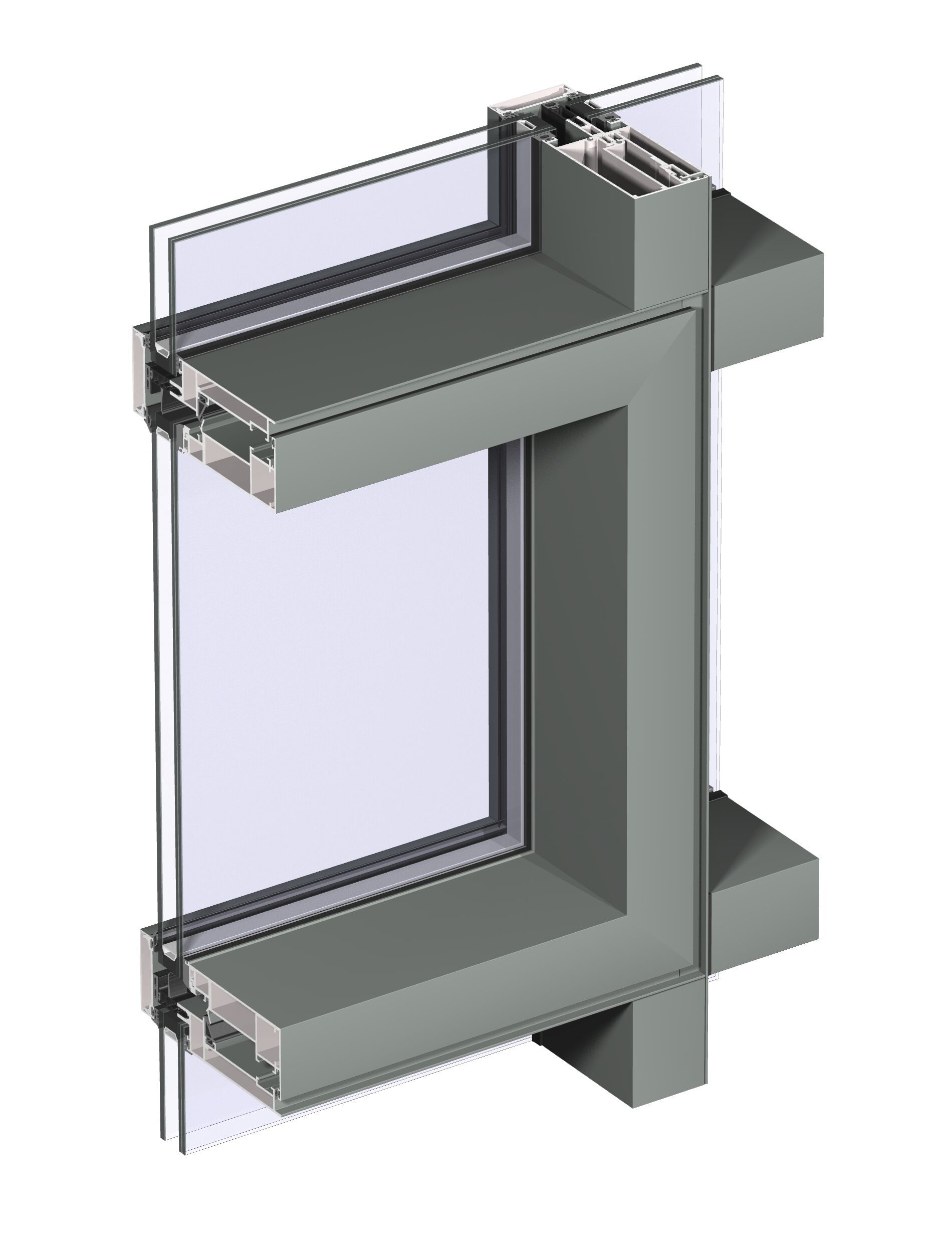 Открывающиеся элементы с выдвижной створкой, встроенные в фасад Reynaers Aluminium ConceptWall ARCH-00134984 - Вид №8