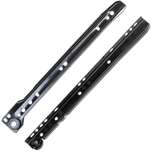 Направляющие роликовые DS01BL.1/300, металл, цвет чёрный 11640572 STLM-2151509