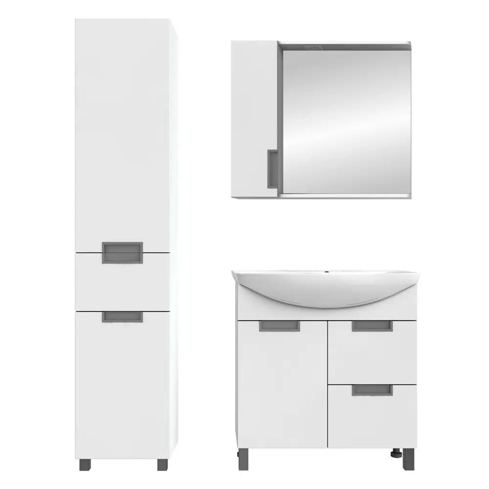 Тумба под раковину напольная Vigo Венто 70 см цвет белый STLM-2001056 - Вид №1