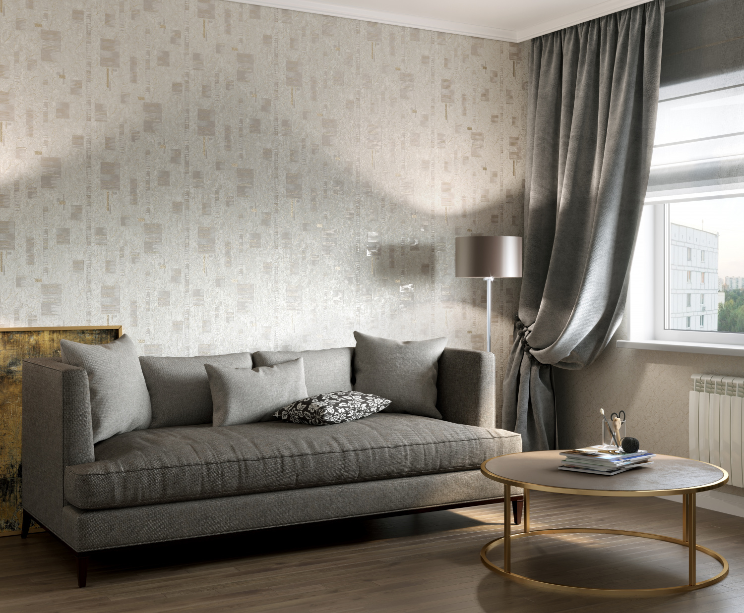 Рулон обоев основа Флизелиновая HC31067-12 Home Color Мин. заказ 6 рулонов HC3106712 - Вид №6