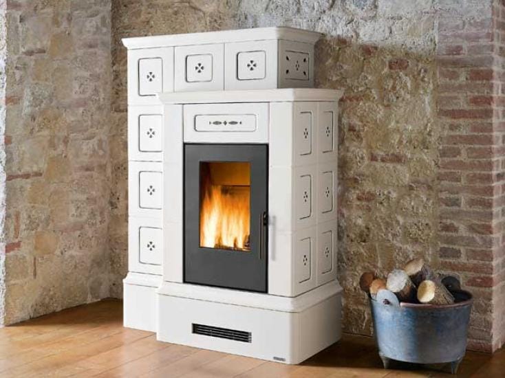 Изразцовая пеллетная печь для обогрева воздуха Piazzetta ARCH-00085001