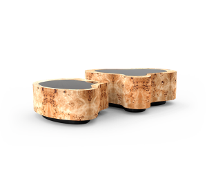 0-079 Центральный стол из волнистого тополя Boca Do Lobo