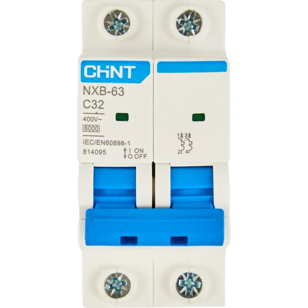 Автоматический выключатель CHINT NXB-63S 2P C32 А 6 кА 85683454 STLM-2154286  - Вид №1