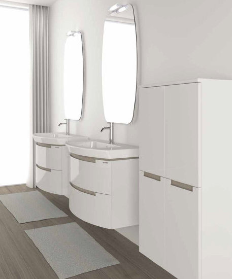 MOON 7 Комплект мебели cm 80+80 + 50 Berloni Bagno 43216 - Вид №2