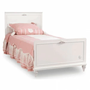 Кровать односпальная 100х200 см белая Romantica CILEK ROMANTICA 00-3832305 Белый
