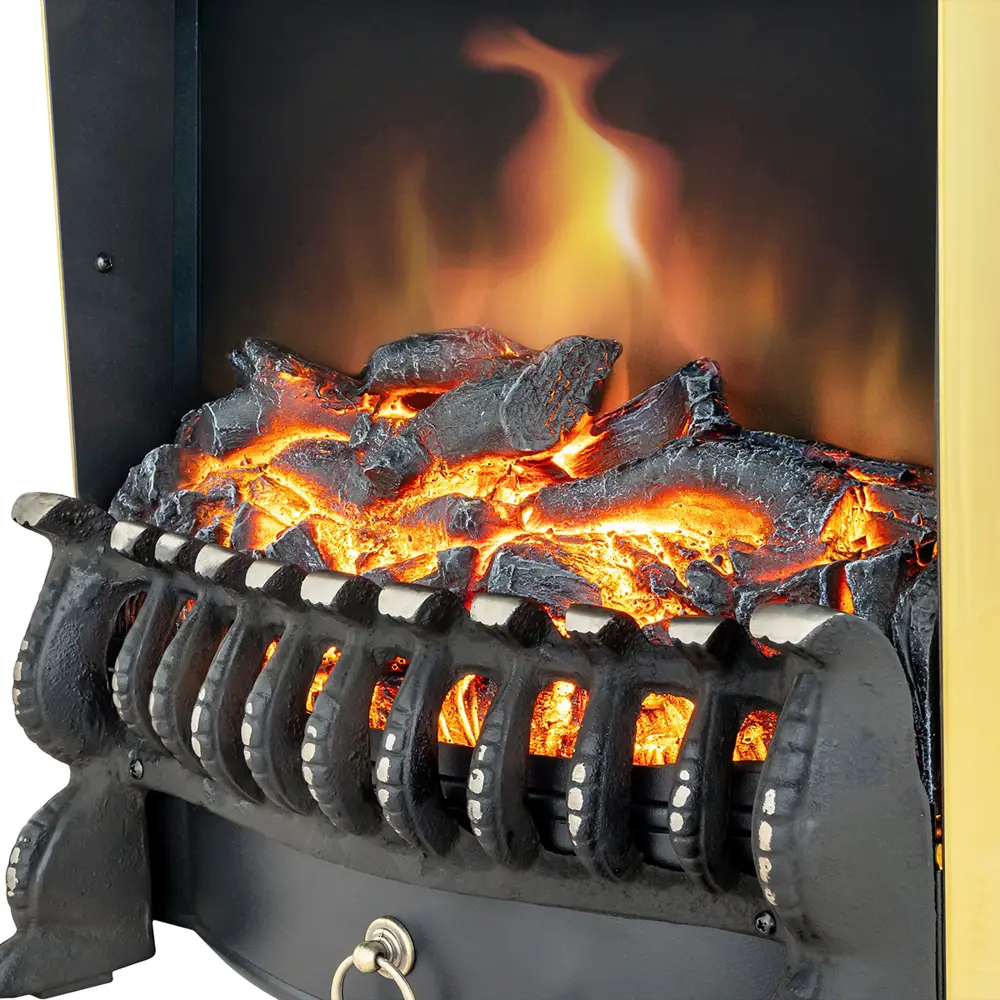 Каминокомплект Royal Flame Bradford STD Fobos FX Brass 1.5 кВт цвет орех 89396849 STLM-2020979  - Вид №1