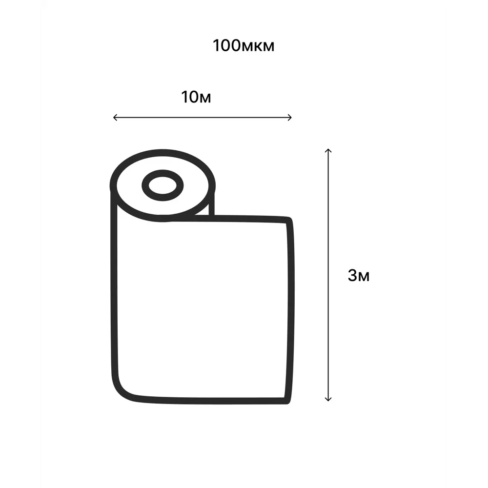Пленка BEGINIA 100 мкм 3x10 м прозрачный полиэтилен STLM-2054986 - Вид №2