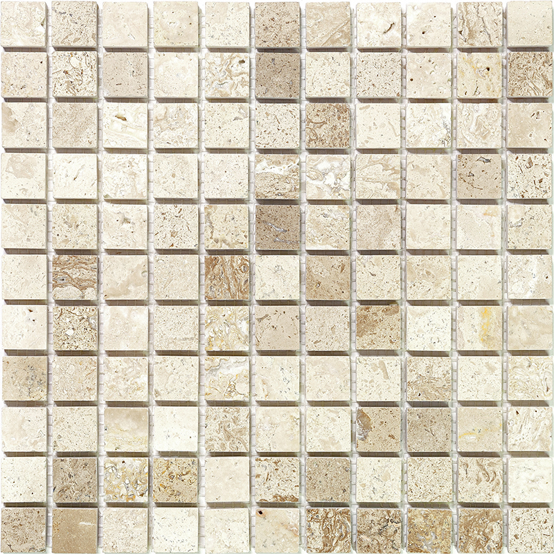 90207387 Мозаика M090-25P- Travertine травертин 30.5х30.5 см Adriatica STLM-0132725 NATURAL