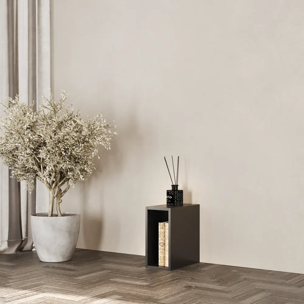 82731869 Стеллаж Spaceo KUB 1 секция 18x36.1x31.7 см ЛДСП цвет графит STLM-0034860