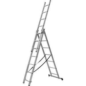 Алюминиевая выдвижная лестница DILWIS с 21 ступенью до 5.55 м 89395380