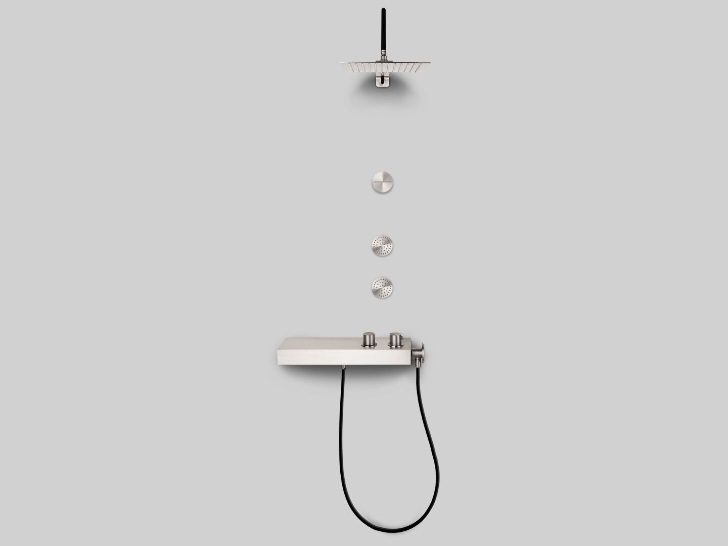 Набор для душа из нержавеющей стали с душем и ручным душем Cropelli Alyssia ARCH-00134548 - Вид №9