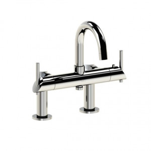 49.785 Термостатический смеситель для ванны / душа только на палубе - ручки со скошенными кромками HORUS Range Minoé