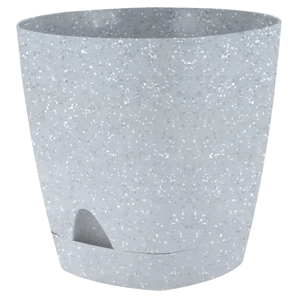 Горшок цветочный Ingreen Stone ø17 h16.5 см v2.5 л пластик серый 87209991 STLM-2178494