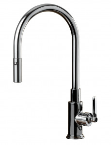 3430 Смеситель для мойки Pull-Down на одно отверстие с боковой душевой лейкой Nicolazzi Series Modern