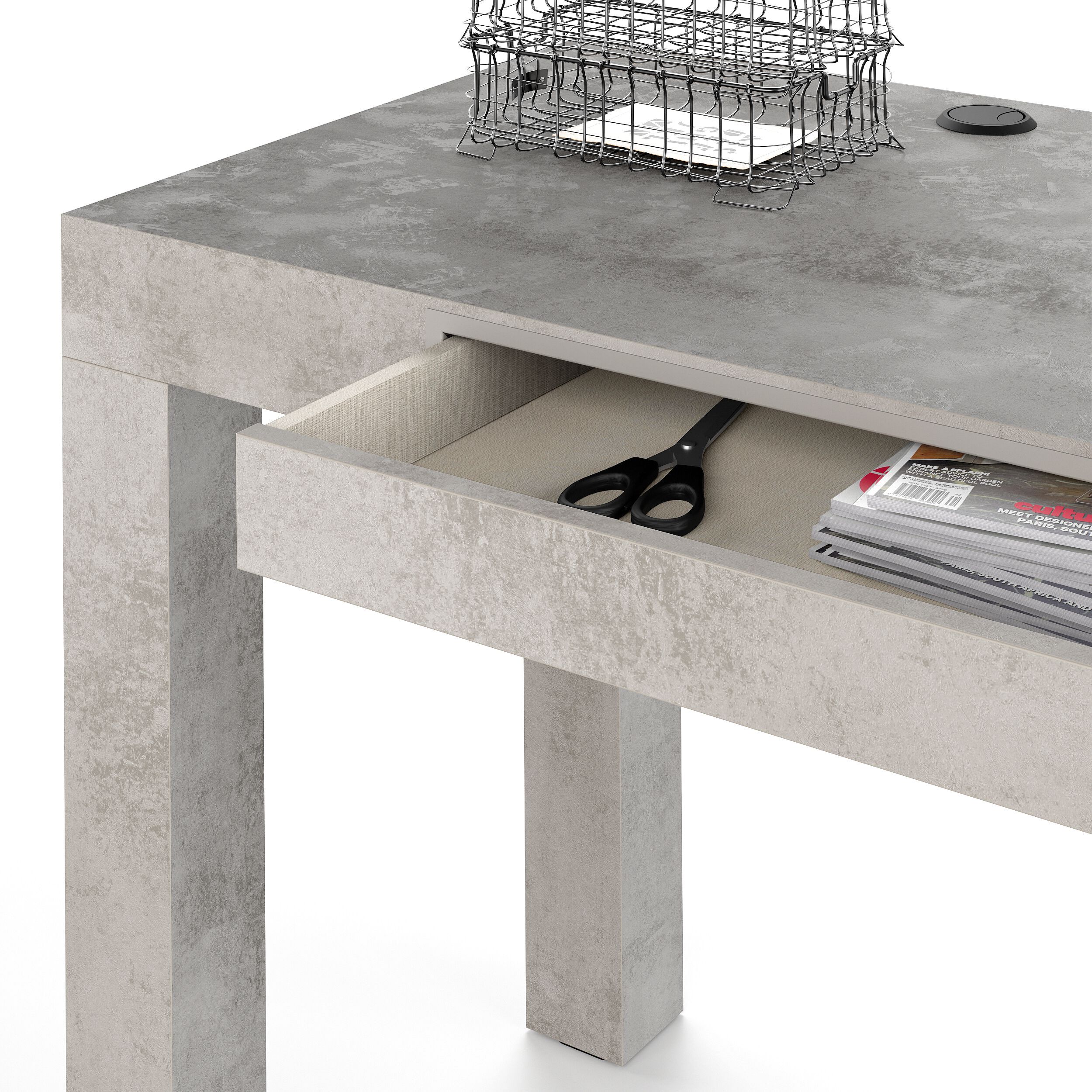 Прямоугольный меламинированный стол с выдвижным ящиком Mobili Fiver First ARCH-00071323 - Вид №9