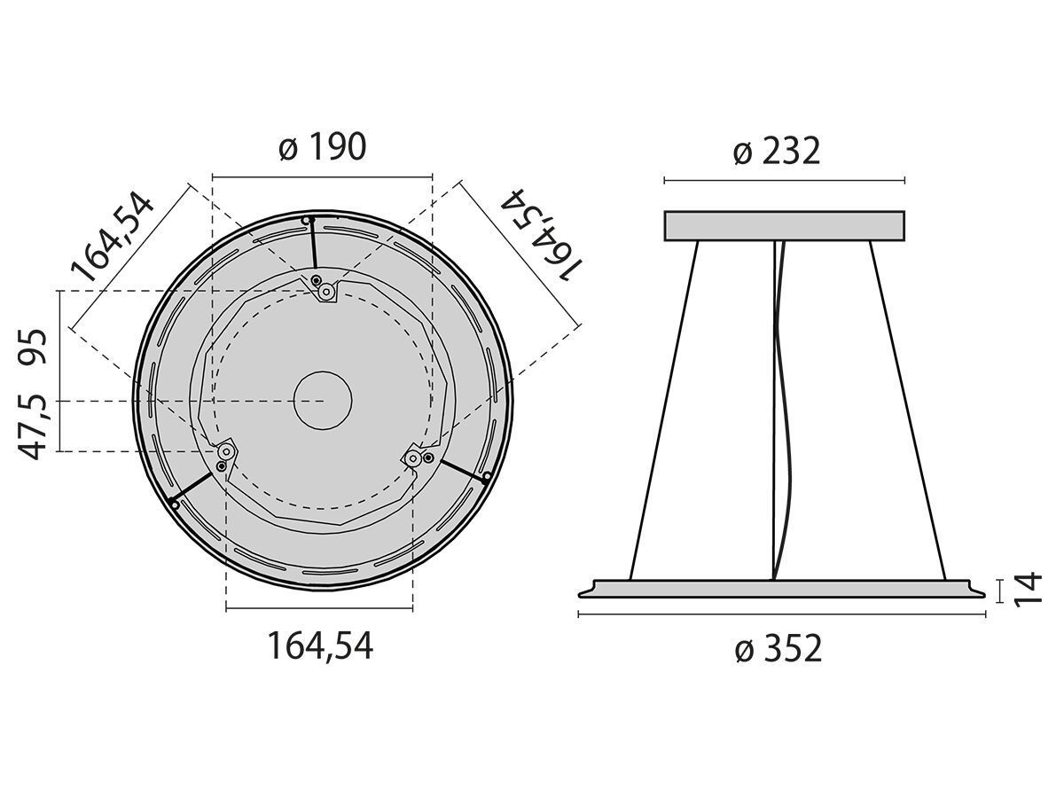Литой стальной светодиодный подвесной светильник PERFORMANCE iN LIGHTING SL713PL ROUND LED ARCH-00146086 - Вид №9