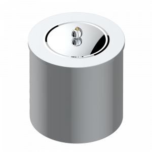 A8B-712CL WASTE BASKET WITH COVER Diameter : 200 mm Thg-paris Vogue аметист Хром/золото