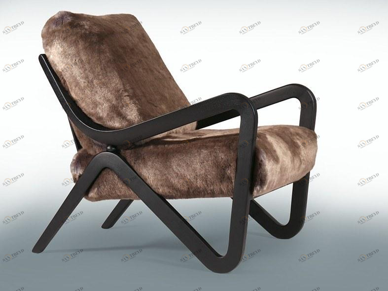 Borzalino Меховое кресло с подлокотниками sun-id-1388851