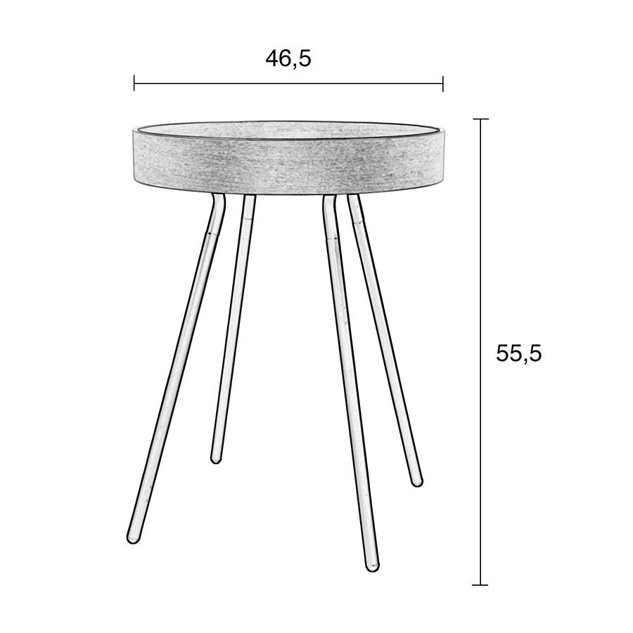 Стол журнальный высокий Oak Tray Zuiver 2300003 - Вид №10