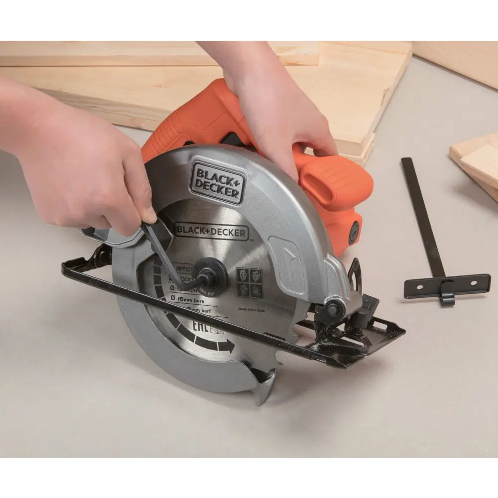 Пила циркулярная сетевая Black&Decker CS1004, 1400 Вт, 190 мм BLACK + DECKER STLM-2085822 - Вид №13