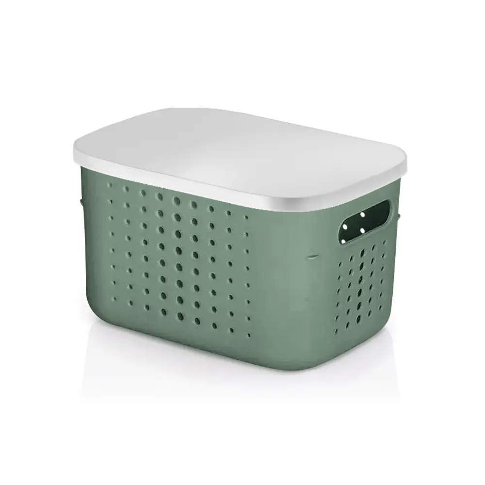 Корзинка для хранения Shell 6.2 л 26.9x18.7x16.4 см цвет зеленый Santreyd STLM-2038401