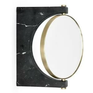 3610539 MENU Мраморное зеркало Пепе, стена Латунь | Черный мрамор