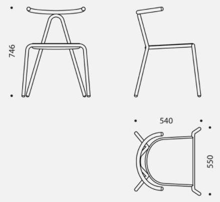B-LINE Штабелируемый стул из фанеры sun-id-1470958 - Вид №2