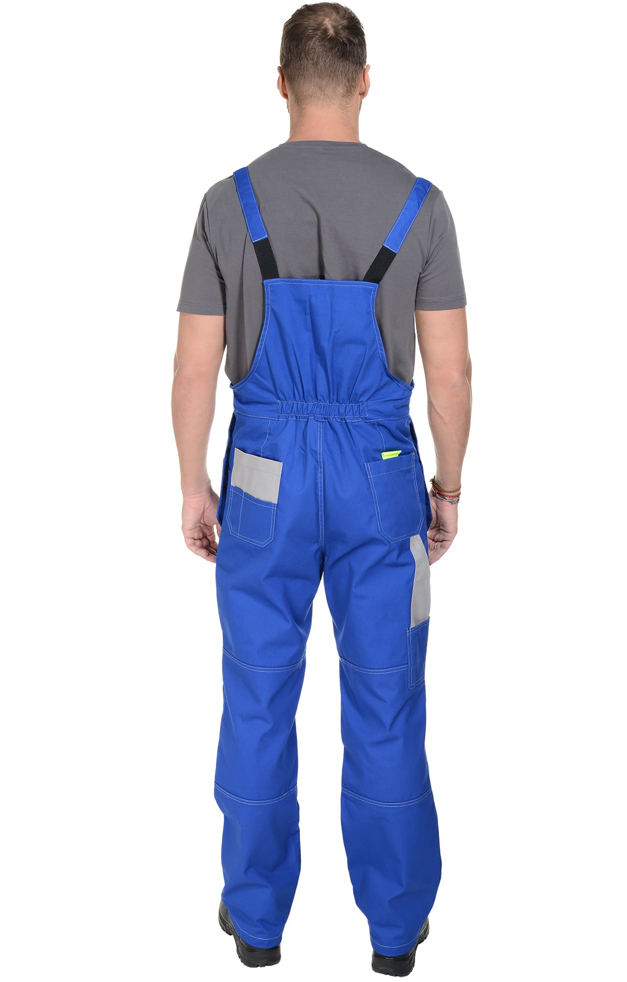 65331 Костюм "Профессионал-2" василек-серый-лимон  Летняя спецодежда  размер 60-62/182-188  - Вид №4
