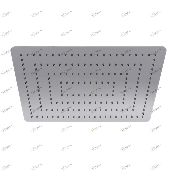 Recto 40х30 см. лейка дождевого душа, без шаровой опоры. Расход 12 л / мин. при 3 барах.  Square NOKEN 100090134  INOX MIRROR