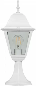 Уличный светильник на опору освещения 44х18,5х18,5 см белый "Классика" 11029 FERON ПОД СТАРИНУ, ФОНАРЬ 00-3955832 Белый