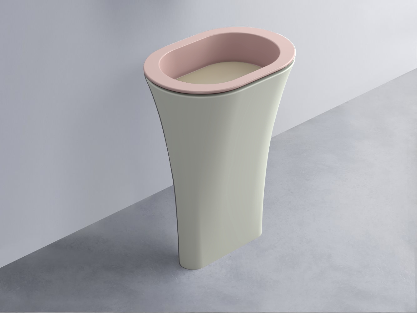 AMLA65-CP+AMPILO-AV+AMCOLO-PM Раковина Amedeo Ovale отдельностоящая cielo Enjoy + Amedeo Ceramica Cielo