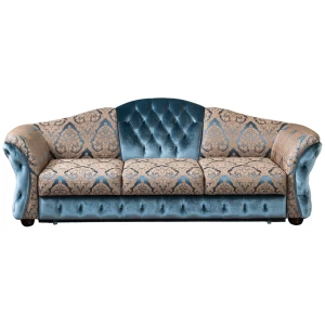 Диван Bellissimo прямой голубой с бежевым UNICO ДИЗАЙНЕРСКИЕ 248920 Голубой;бежевый