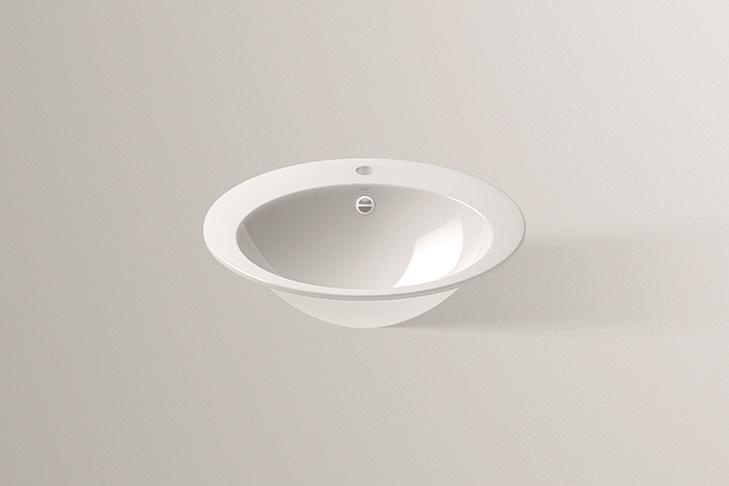 2104000401 Встраиваемая раковина, eb.o600h, белая, противомикробное Alape серия O 