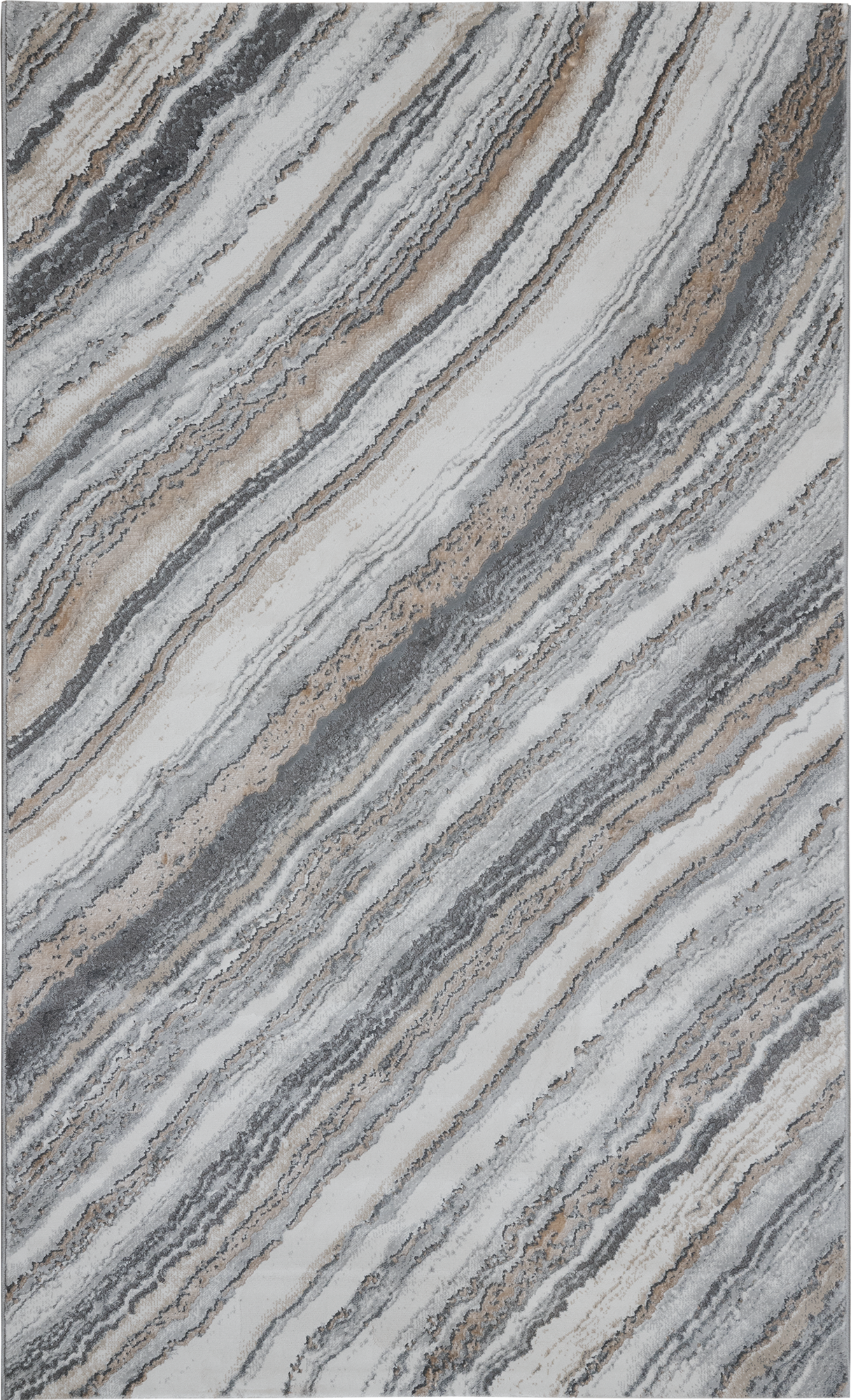 82656418 Ковер полиэстер Granada 33368 80x150 см цвет серый STLM-0032939 Santreyd 