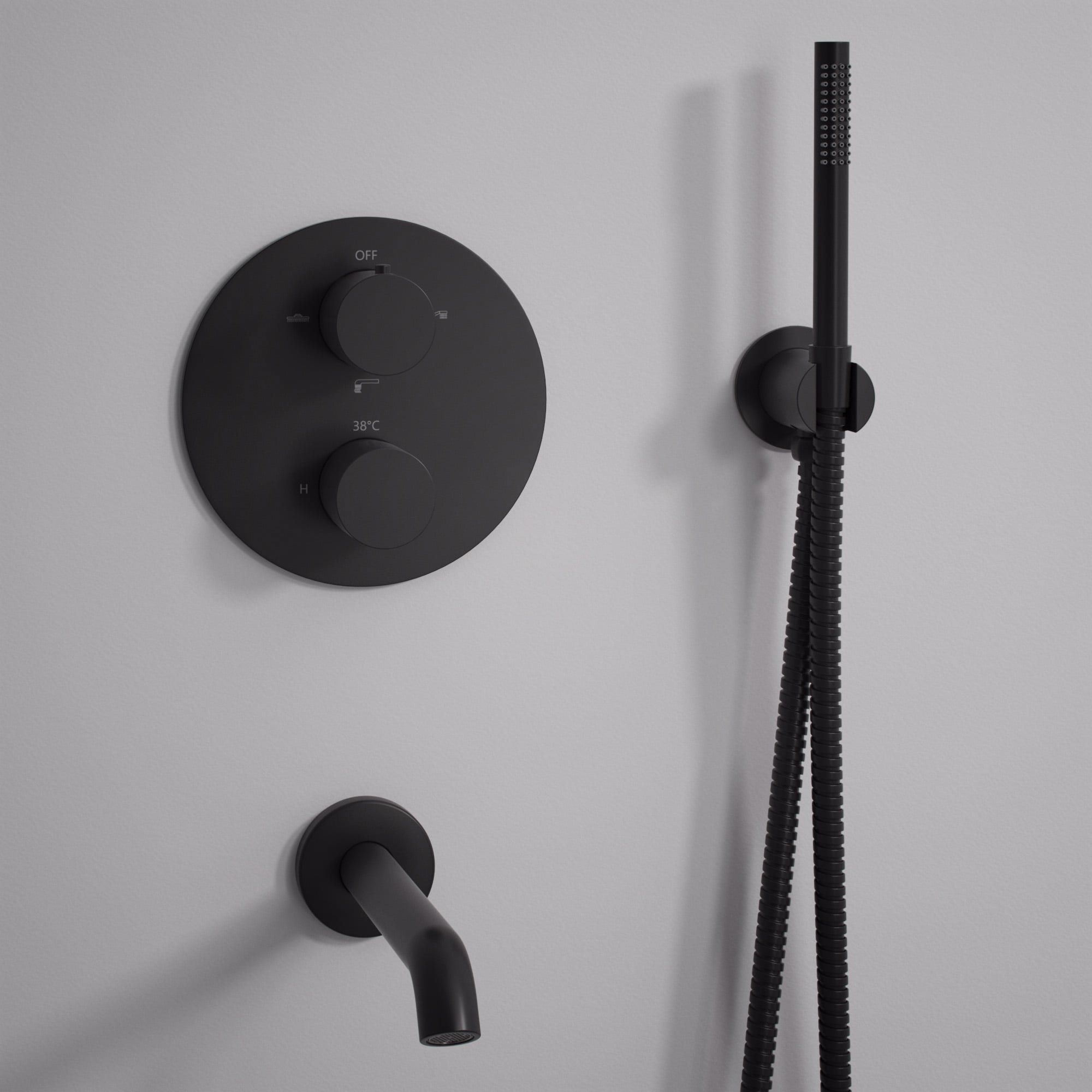 Настенный набор для ванны с 5 отверстиями и душем LUSSO Luxe ARCH-00011106 - Вид №7