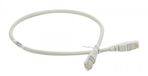 51814 Патч-корд кат.5e f/utp pvc, 0,5м, серый Legrand