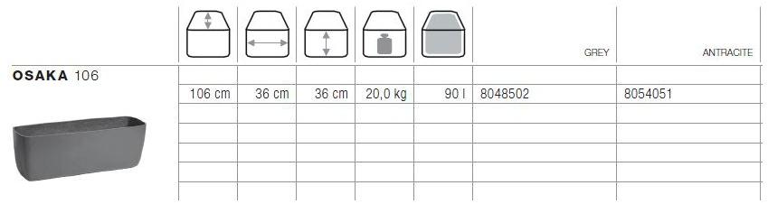 SWISSPEARL Italia Низкий бетонный садовый горшок Softline sun-id-1349382 - Вид №3