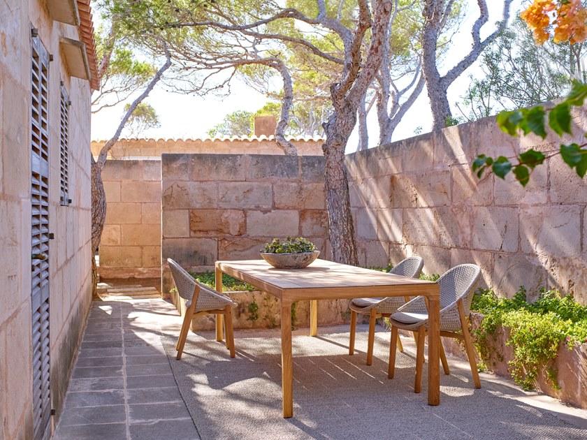 TRIBÙ Садовое кресло из ткани tricord® и тика Elio 02518 - Вид №5