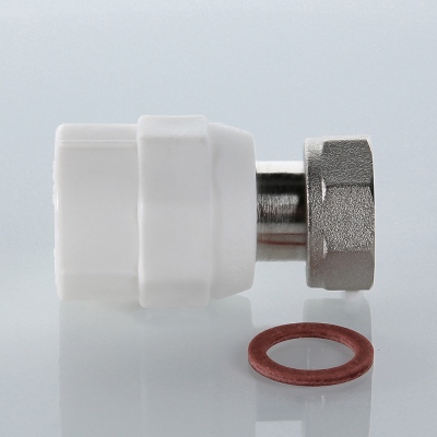 VTp.708.0.02505 Фитинг полипропиленовый с накидной гайкой Valtec 25 мм х 3/4"  - Вид №8