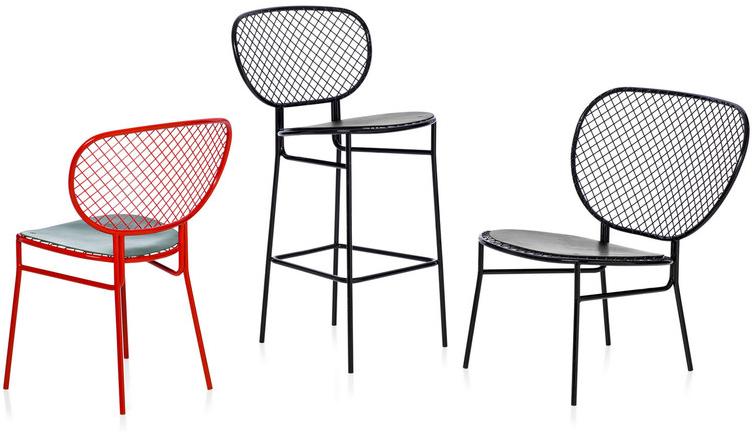 Nola Industrier Табурет из высокой стали Wimbledon sun-id-1369511 - Вид №1